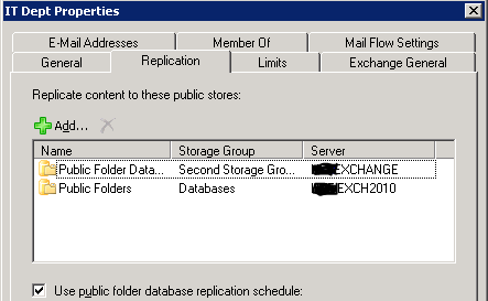 remove exchange public folder adsiedit